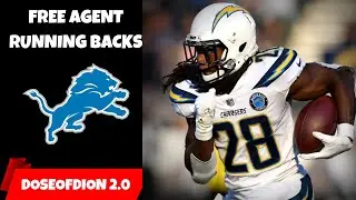 Top 5 Free Agent Running Backs! Kerryon&rsquo;s Sidekick? Detroit Lions Talk