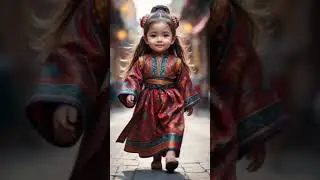 Small frame, big tradition. #ChubbyBabyStyle #CulturalRunway #MiniModel  #TraditionInMotion