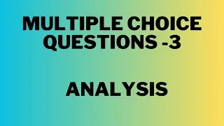 Analysis: Multiple Choice Questions-3 @SowmyaSukusNotions2918 #math #analysis #mcq #trb #trbpolymaths