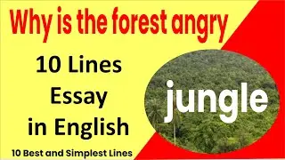 Why is the forest angry 10 lines, jungle kyon naraj hai nibandh,