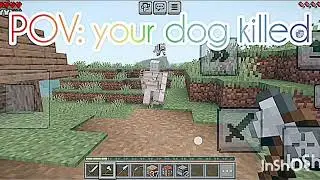 Revenge of my dog 🐶  #minecraft #dog #revenge #iron golem #please subscribe subscribe 👍🏻