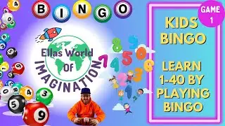 Bingo for kids - interactive game! 1-40 Edition - Game 1