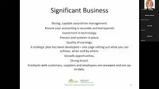 WebeXions 2023 Nov 09 Andrew Watkins from Assynt Corporate Finance on Preparing a Business For Sale