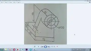 رسم المساقط تمرين 3.11 حامل