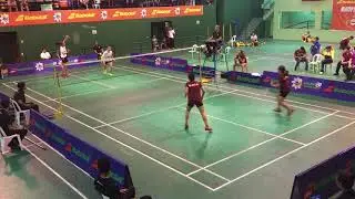 UAAP 80 Badminton Womens Final. Day 1. Match 4