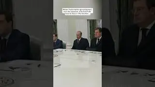 Yushchenko meeting Putin in the Kremlin after poisoning