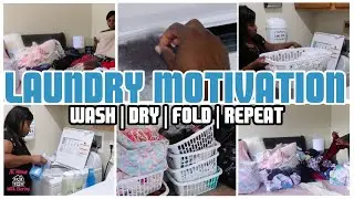 FAMILY OF 5 LAUNDRY ROUTINE | EXTREME LAUNDRY MOTIVATION #LAUNDRYMOTIVATION @AtHomeWithSherley