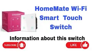 HomeMate&reg; Wi-Fi Smart 4 Gang Touch Switch #smartswitch #smartgadgets #smarthome 