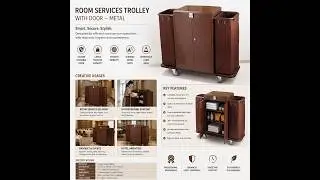 Room Service Trolley With Door MS | Room Service Trolley | Hotel Guest Room Trolley #trolley #hotels