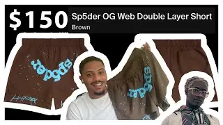 Sp5der OG Web Double Layer Short Unboxing | Brown | Season SS24
