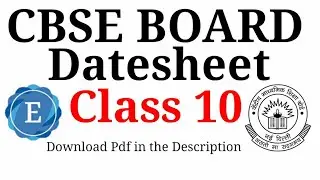 CBSE Class 10 Datesheet 2019 | Board | Released | English World