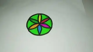 Easy Circle Drawing | How to Draw a Design Circle | FIM KIDS COLOURING 