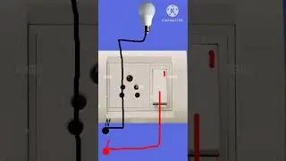 how to connection 1 socket, 1 bulb, with 1 switch #wiringdiagram
