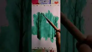 How to make water colour splatter painting 🎨