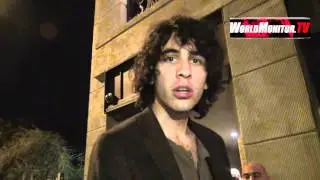 Nick Simmons arrives at sayers club