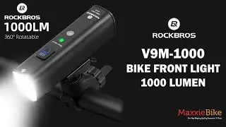 ROCKBROS V9M-1000 Lampu Senter Depan Sepeda 1000L 1000Lumen Bike Front Light 4000mAh IPX6 Waterproof