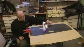 Spitfire resto part 6, re-covering the door cards
