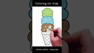 🍦 Tower of Ice Cream: Kids' Coloring Extravaganza
