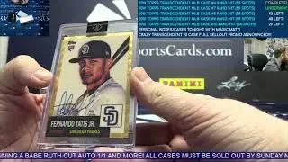 2019 Topps Transcendent Collection Baseball Case Break #7 MONSTER TATIS JR SUPERFRACTOR AUTO 1/1!