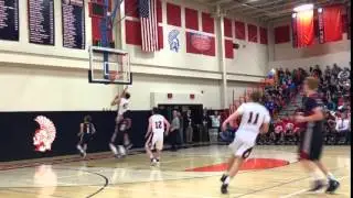 Hershey's Dylan Painter dunks against Lebanon
