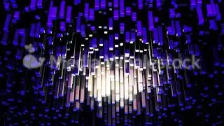 Breathtaking optical Illusion with modern computer generated 3D rectangular blocks. Animation