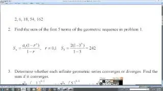Geometric Sequences and Geometric Series
