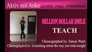 Million dollar smile - Line dance - Simon Ward - teach and learn with Anke