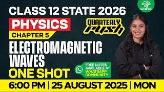 ELECTROMAGNETIC WAVES One Shot Class 12 Physics | chapter-5 | Nivetha ma'am | Xylem State Tamil