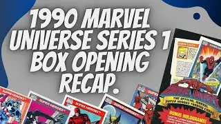 1990 Marvel Universe Series 1 Box opening recap. How many PSA worthy cards did I pull?