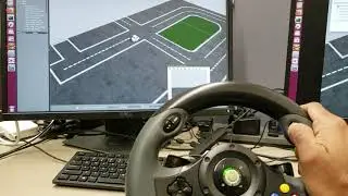 IGVC Stop sign detection with ROS Simulation, and Steering-Wheel and Pedals