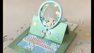 Biglietto compleanno palloncino shaker