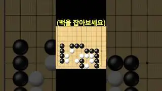 (Baduk Life and Death) White captures with an amazing move!