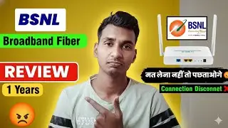 BSNL Broadband Fiber 1 YEARS REVIEW 🛜 | Don't Buy 😡 | Bsnl Fiber Speed & No internet PROBLEM