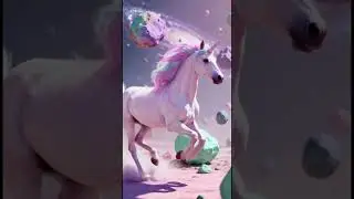 A unicorn&rsquo;s dream in motion 🦄💫#AnimatedPets #GalaxyVibes #PastelDreams #ViralAnimals