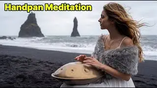 Nordic Calm & Deep Sleep | 1 Hour Handpan & Cello | Iceland Black Sand Beach
