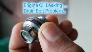 Engine Oil Leak Through Drain Bolt Solution #shorts #bikerepair