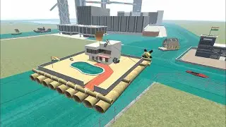 Franklin Build Floating Water House in Indian Bike Driving 3D