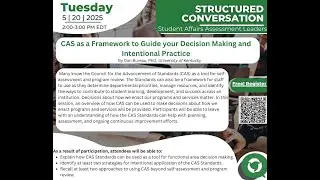 [SAAL SC] CAS as a Framework to Guide Your Decision Making and Intentional Practice