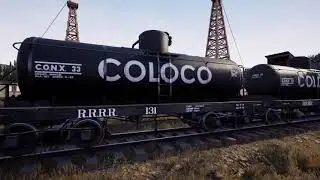 Railroads Online! Taking 2 trains back to the Freight Depot (20 car train!)