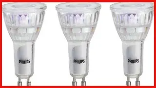 Great product -  Philips LED Flicker-Free GU10 Bulb, 380 Lumen, Bight White Light (3000K), 4W=50W, 3