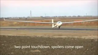 LAST 30 second on his FIRST flight in his new ASH26E