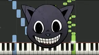 Cartoon Cat Run Away Slow EASY Medium 4K Piano Tutorial