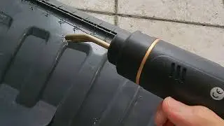 Repairing a Canadian snow shovel with a plastic welder from China
