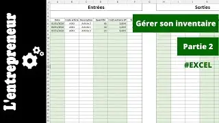 #2 Gestionnaire d'inventaire sur EXCEL
