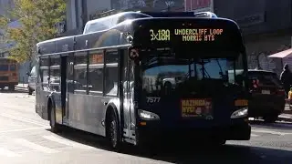 NYCT Bus: 2019 New Flyer XD40 #7577 on the Bx18A at 170th Street and Jerome Avenue