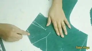 Front part 3 dot marking / Tailor priya #blouse #frontpart #simpleblousecutting #easy #measurement