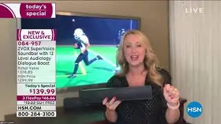 ZVOX AV157 SuperVoice TV Soundbar w/12Level Dialogue Boo...