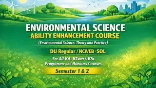 One shot for Environmental science||AEC||Full syllabus |#duregular#dusol#ncweb |Sem-1,2| Part-2