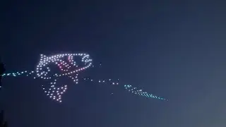 Drone Show at Renton River Day 2025