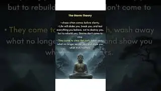 The Storm Theory.. Chaos comes to clear the path.. #mindfulness #buddha #quotes #meditation